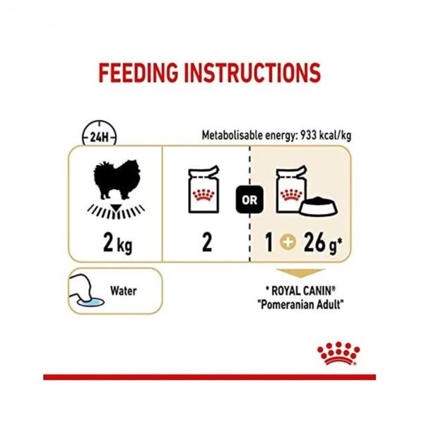 غذای پوچ سگ بالغ نژاد پامرانین رویال کنین
