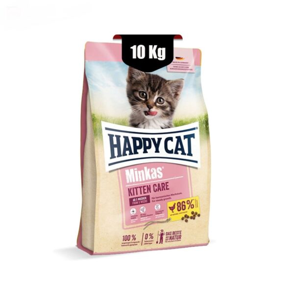 غذای-خشک-بچه-گربه-مینکاس-کیتن-هپی-کت-Happy-Cat-Minkas-kitten-care-وزن-10-کیلوگرم