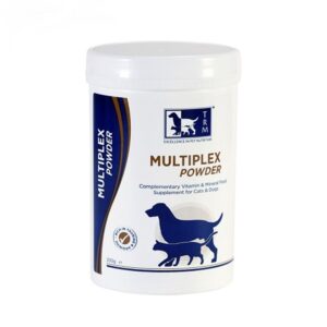پودر مولتی ویتامین و مکمل سگ و گربه مولتی پلکس برند تی‌آر‌ام