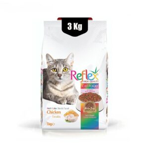 غذای-خشک-گربه-بالغ-رفلکس-مولتی-کالر-با-وزن-3-کیلوگرم