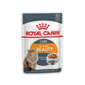غذای-پوچ-گربه-اینتنس-بیوتی-رویال-کنین-Royal-Canin-Cat-Intense-Beauty-Wet-Food-Pouch-وزن-85-گرم-