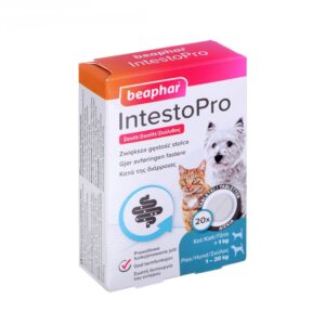 قرص-اینتستو-پرو-ویژه-درمان-اختلالات-گوارش-سگ-و-گربه-بیفار-Beaphar-Intestopro-Tablets-بسته-20-عددی