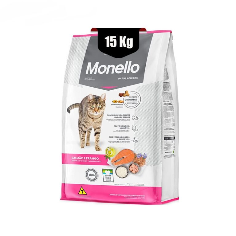 غذای-خشک-گربه-بالغ-با-طعم-میکس-ماهی-و-مرغ-مونلو-Monello-Adult-Cat-Mix-Salmon-and-Chicken-وزن-15-کیلوگرم