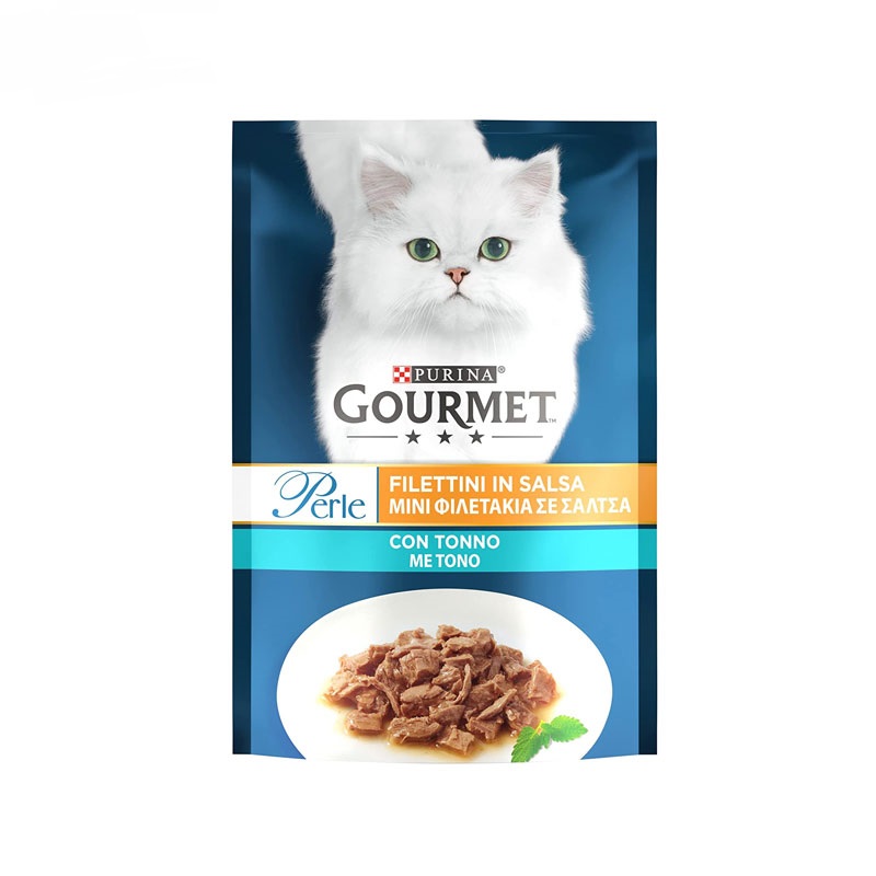 غذای-پوچ-گربه-بالغ-با-طعم-ماهی-کبابی-گورمه-Purina-Gourmet-Cat-Pouch-Ton-Balikli-وزن-85-گرم