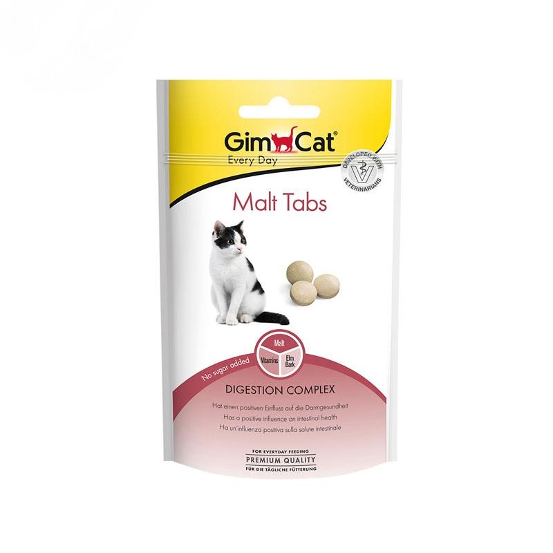 قرص-مالت-گربه-ویژه-سلامت-گوارش-جیم-کت-GimCat-Intestinal-Malt-Tabs-وزن-40-گرم