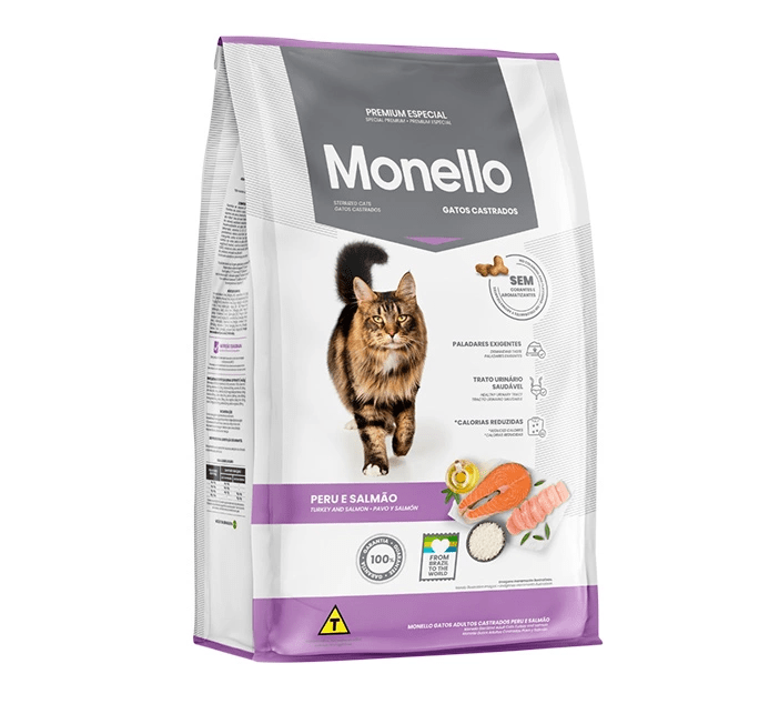 غذای خشک گربه بالغ عقیم شده طعم ماهی و بوقلمون مونلو (Monello Adult Cats Sterilized) وزن 1 کیلوگرم