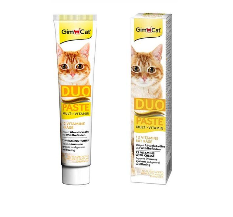 خمیر-مولتی-ویتامین-گربه-طعم-پنیر-جیم-کت-GimCat-Multi-Vitamin-Duo-Paste-وزن-50-گرم