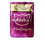غذای-پوچ-گربه-بالغ-با-طعم-مرغ-ویسکاس-Whiskas-Pure-Delight-Chicken-in-Gravy-Pouch-وزن-85-گرم.