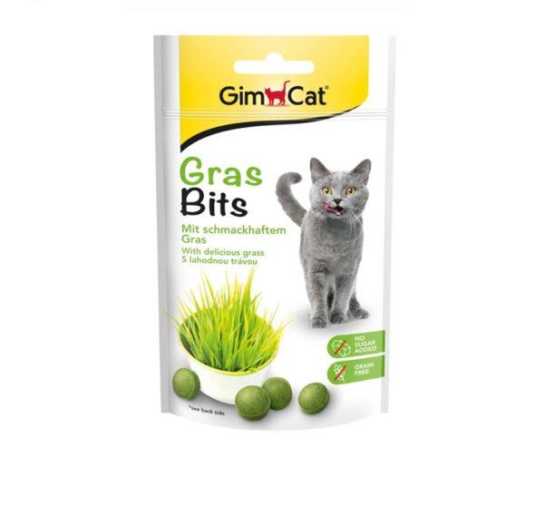 قرص علف ویژه گربه جیم کت (GimCat GrasBits) وزن 50 گرم