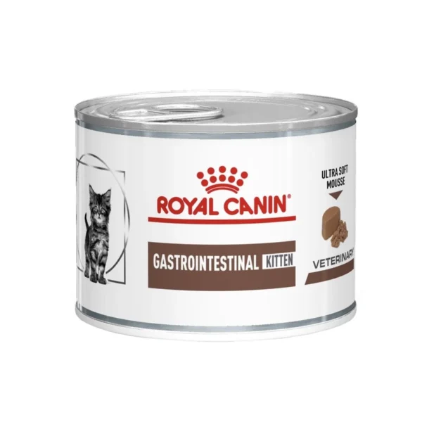 غذای کنسرو بچه گربه گاسترو اینتستینال رویال کنین (Royal Canin Gastrointestinal Wet Kitten Food) وزن 195 گرم