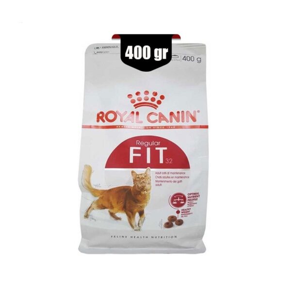 غذای خشک گربه بالغ ریگولار فیت رویال کنین (Royal Cat Canin Regular Fit 32) وزن 400 گرم