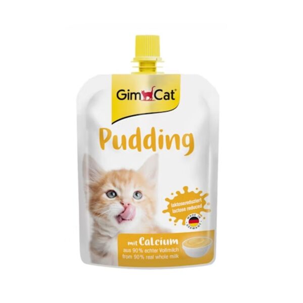 پودینگ شیر ویژه گربه اکسترا کلسیم جیم کت (GimCat Pudding Extra Calcium) وزن 150گرم