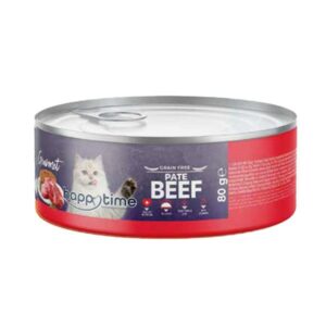 کنسرو گربه با طعم بیف پته هپی تایم (Happy Time Beef Pate for Adult Cats) وزن 80 گرم