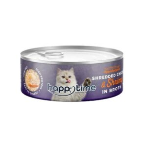 کنسرو گربه با طعم مرغ و میگو هپی تایم (Happy Time Chicken and Shrimp for Adult Cats) وزن 70 گرم