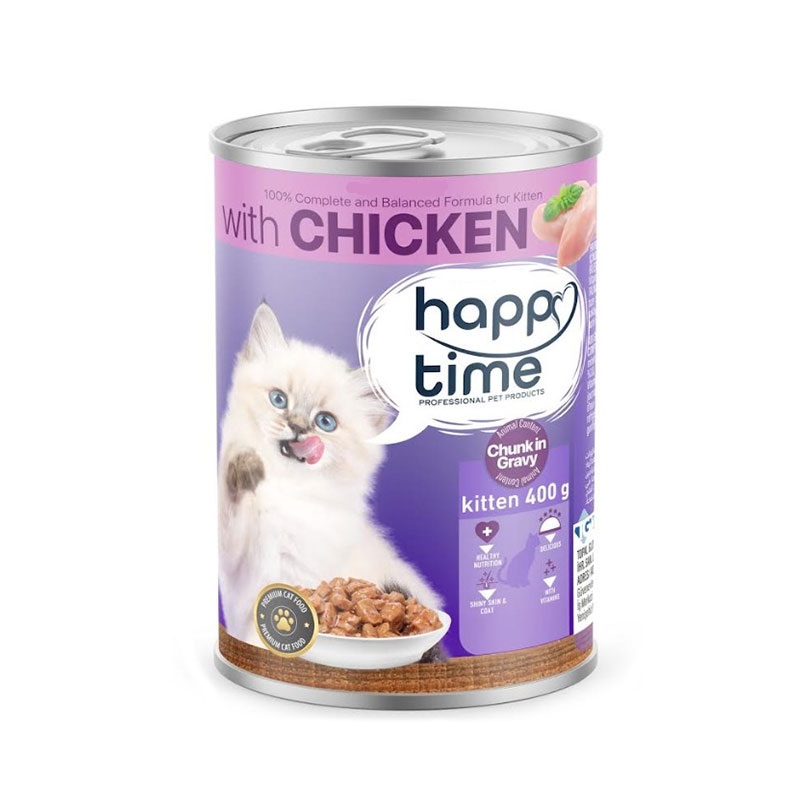 غذای-کنسرو-بچه-گربه-با-طعم-مرغ-هپی-تایم-Happy-Time-Chicken-Can-For-Kittens-وزن-400-گرم