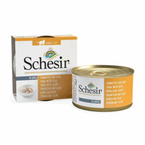 کنسرو گربه با طعم ماهی تن و آلوورا شسیر (Schesir Tuna with Aloe) وزن 85 گرم